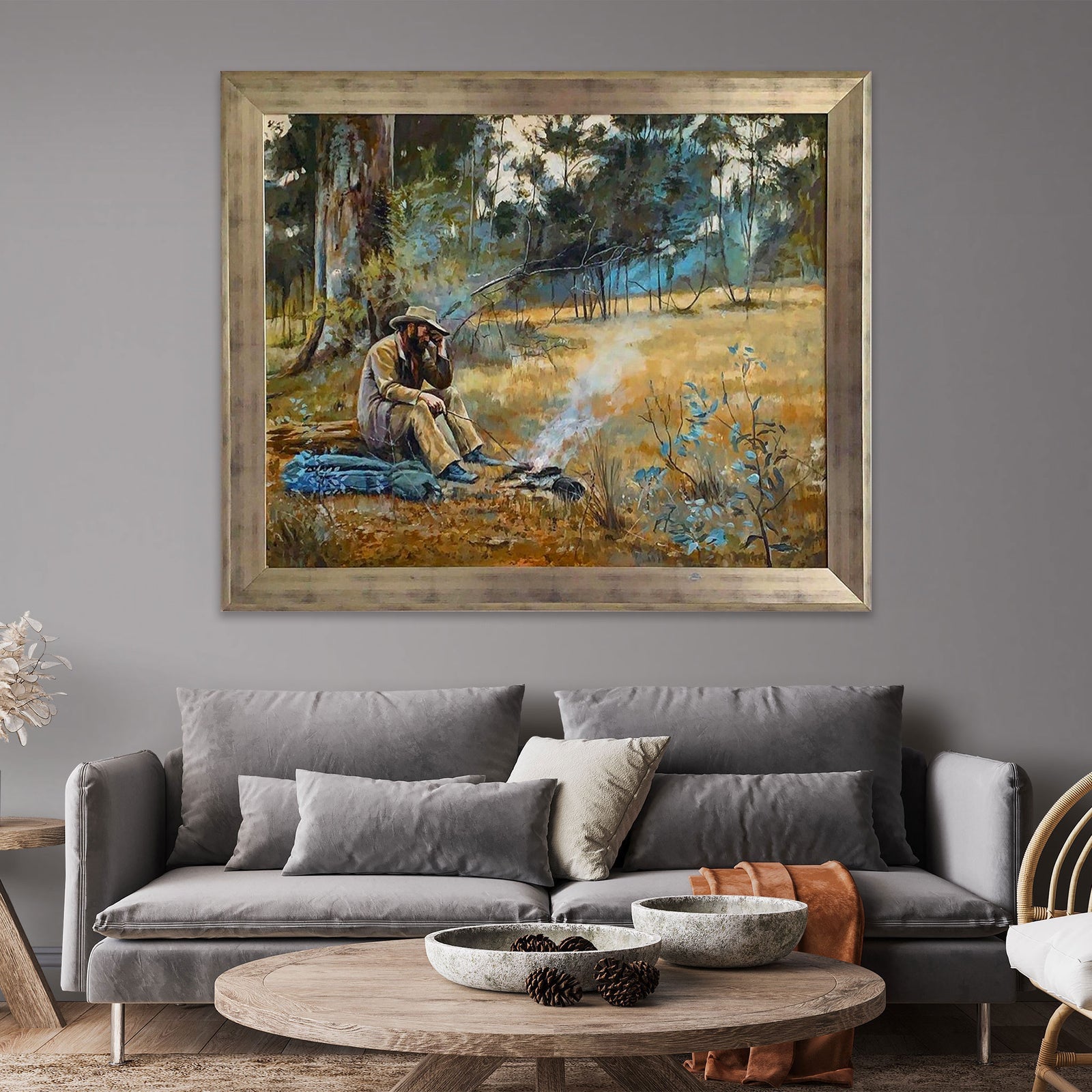 Down on His Luck — Frederick McCubbin Replica