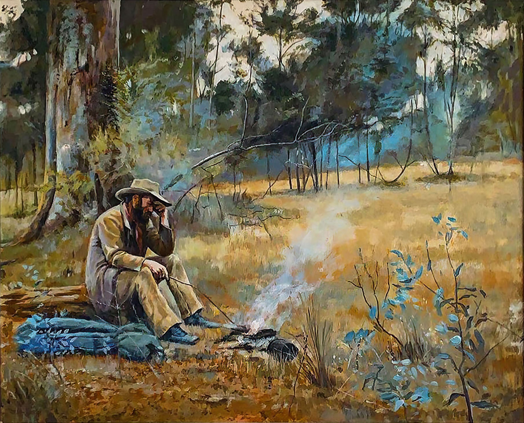 FREDERICK MCCUBBIN REPLICA "DOWN ON HIS LUCK"