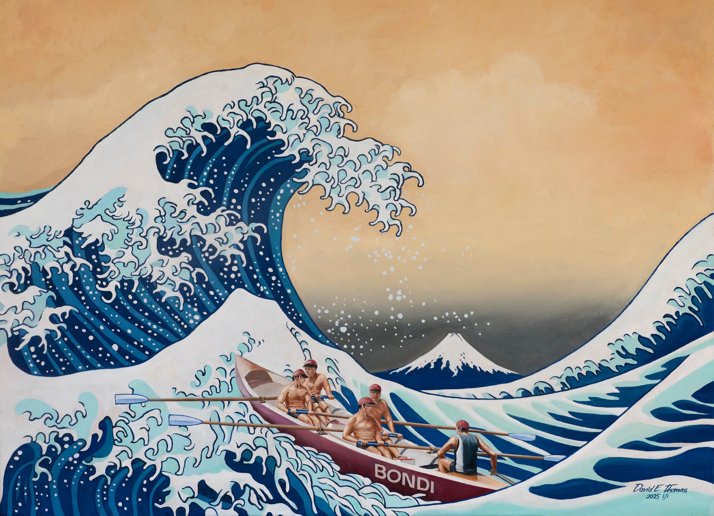 HOKUSAI REPLICA "THE GREAT WAVE OFF BONDI"